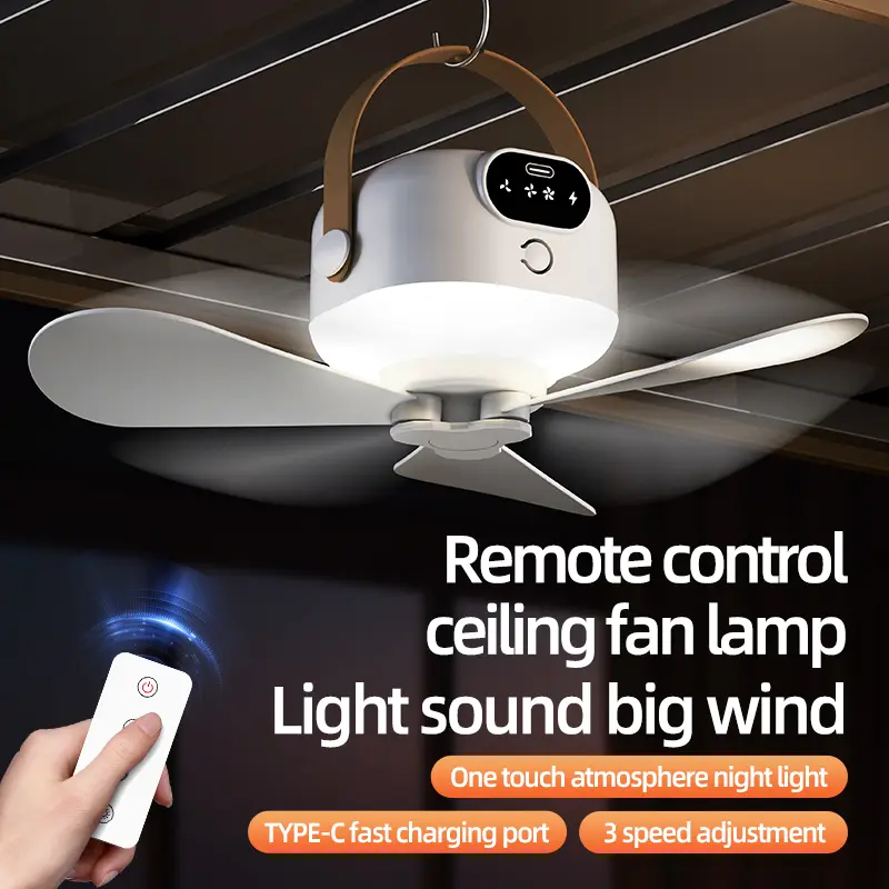 SenzaFan Pro – hanging from ceiling with remote control